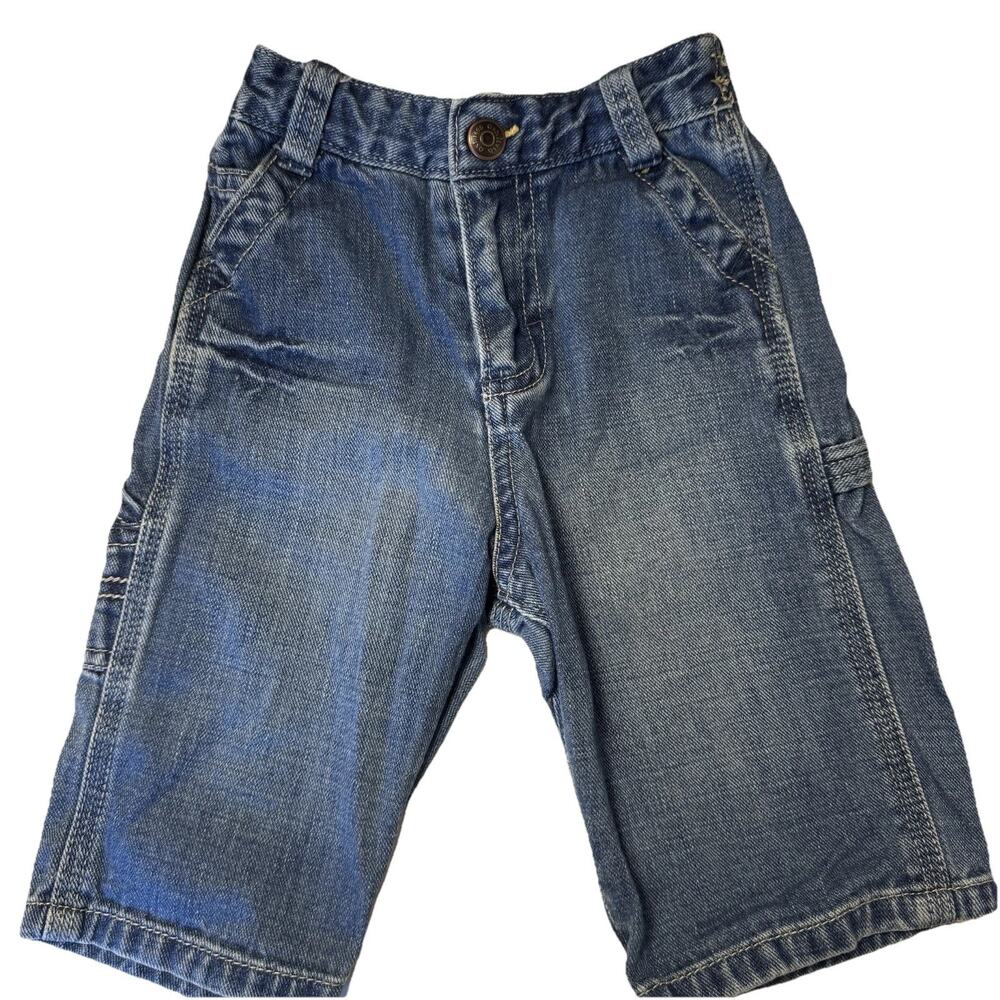 Vintage Oshkosh Carpenter Denim Jeans Kids Baby 9 Months 100% Cotton